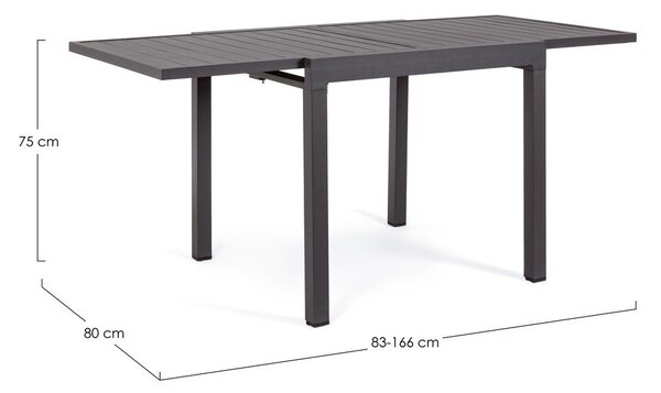 Hliníkový zahradní jídelní stůl 80x83 cm Pelagius – Bizzotto