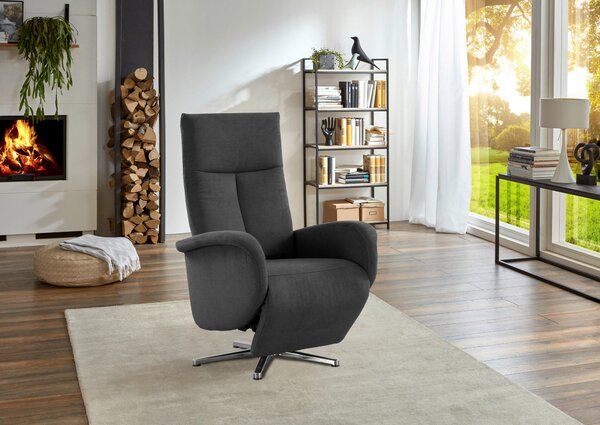 RELAXAČNÍ KŘESLO, textil, tmavě šedá Sit & More - Online Only křesla & taburety, Online Only