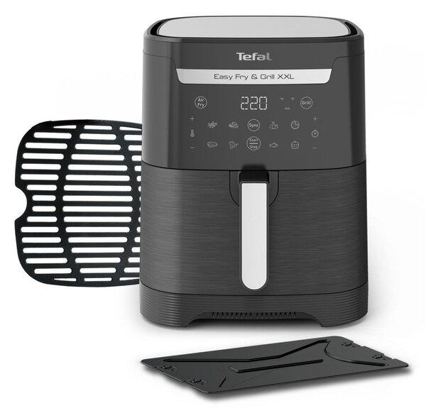 Černá horkovzdušná fritéza Easy Fry & Grill XXL EY801815 – Tefal