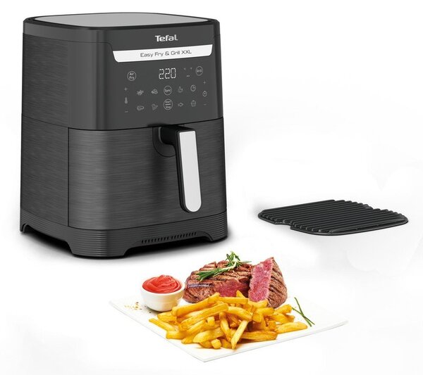 Černá horkovzdušná fritéza Easy Fry & Grill XXL EY801815 – Tefal