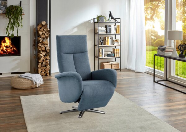 RELAXAČNÍ KŘESLO, textil, světle modrá Sit & More - Online Only křesla & taburety, Online Only