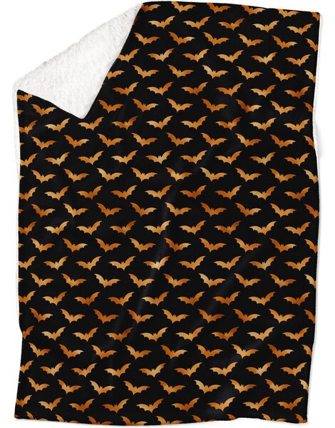 Deka Halloween bats (Podšití beránkem: ANO)
