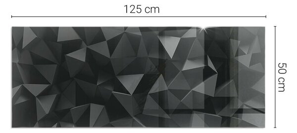 Obdélníková podložka před krb Geometrie ve třech rozměrech ppkprntp-00005407