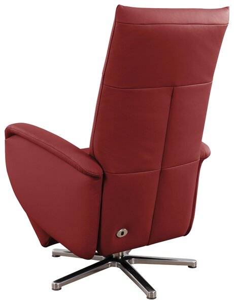 RELAXAČNÍ KŘESLO, kůže, červená Sit & More - Online Only křesla & taburety, Online Only