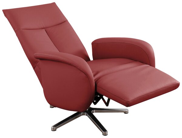 RELAXAČNÍ KŘESLO, kůže, červená Sit & More - Online Only křesla & taburety, Online Only
