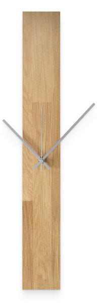 Dřevěné nástěnné hodiny z masivu - moderní minimalistický design - OSMAN: Černé ručičky 60x8cm (23.6x3.15in) 4614-107552 MAS019-OSMO-3041