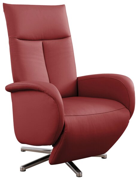 RELAXAČNÍ KŘESLO, kůže, červená Sit & More - Online Only křesla & taburety, Online Only