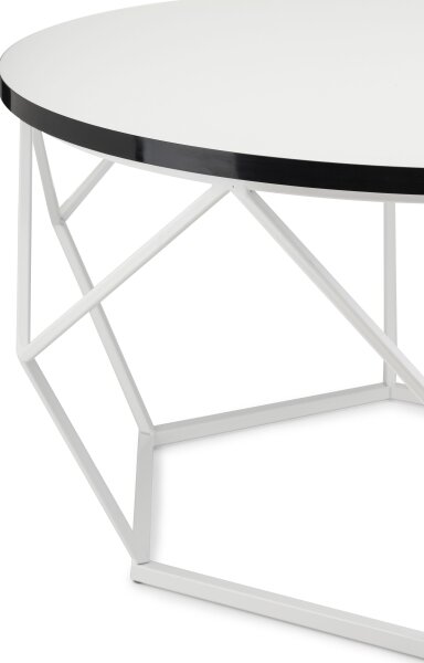 Konferenční stolek DIAMOND 70 cm černá/bílá