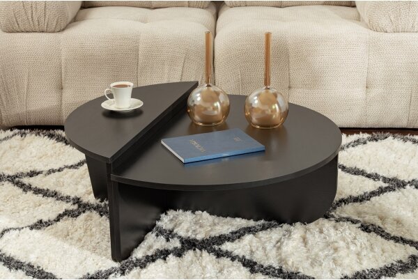 SADA 2x Konferenční stolek ORION 90x60/85x30 cm černá
