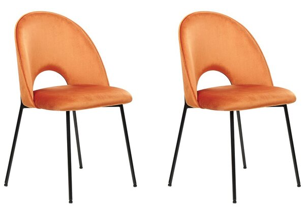 Set 2 ks jídelních židlí Clarissa (oranžová). 1078499