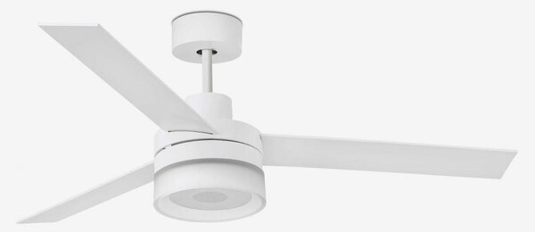 ICE L L LED SPEAKER, bílá, stropní ventilátor s reproduktorem - FARO