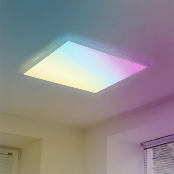 Podhledový/přisazený stmívatelný RGB LED panel 595x595mm backlit 36W 3600lm, CCT, TUYA, DO