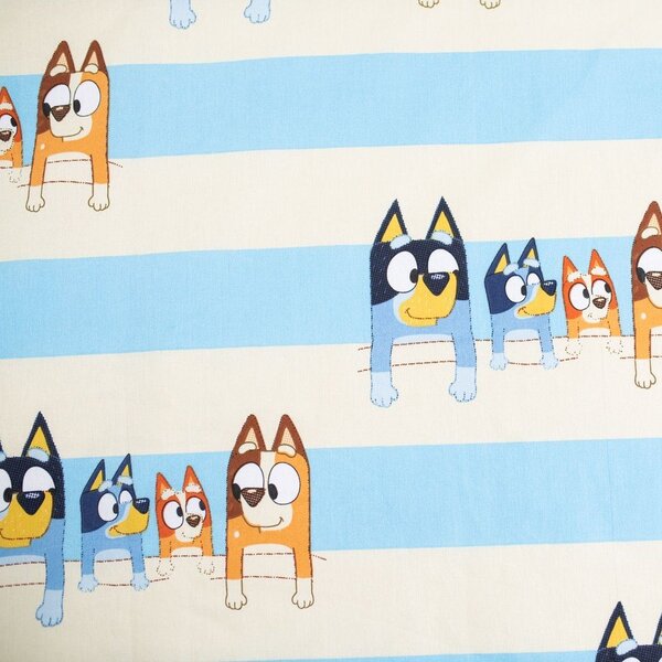 Modré bavlněné dětské povlečení do postýlky 100x135 cm Bluey – Jerry Fabrics