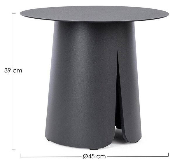 Hliníkový kulatý zahradní stolek ø 45 cm Bryan – Bizzotto