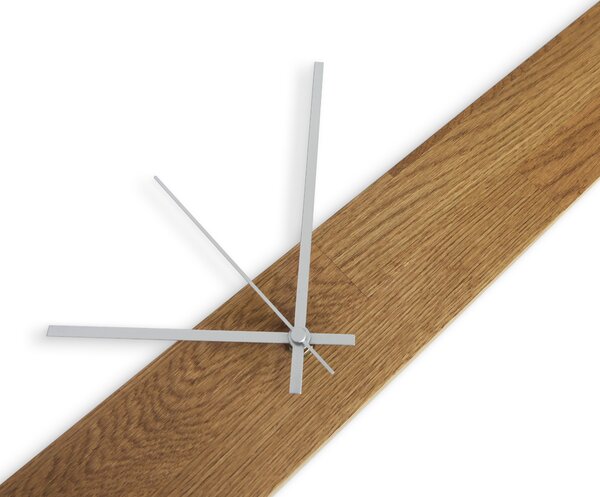 Nástěnné hodiny do moderního interiéru | AIHO: Černá barva RAL 9005 60x8cm (23.6x3.15in) 4631-107891 MAS020-3072-BLACK-60x8