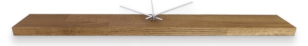 Nástěnné hodiny do moderního interiéru | AIHO: Černá barva RAL 9005 60x8cm (23.6x3.15in) 4631-107891 MAS020-3072-BLACK-60x8