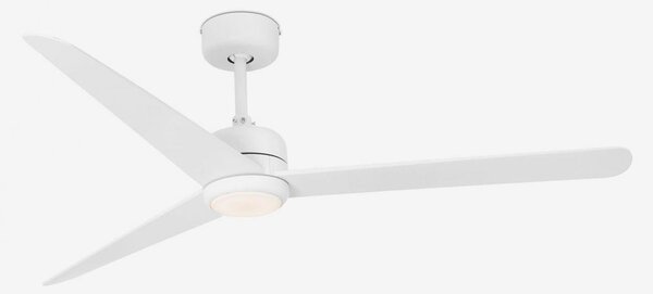 NUU L LED, bílá, stropní ventilátor s DC motorem - FARO
