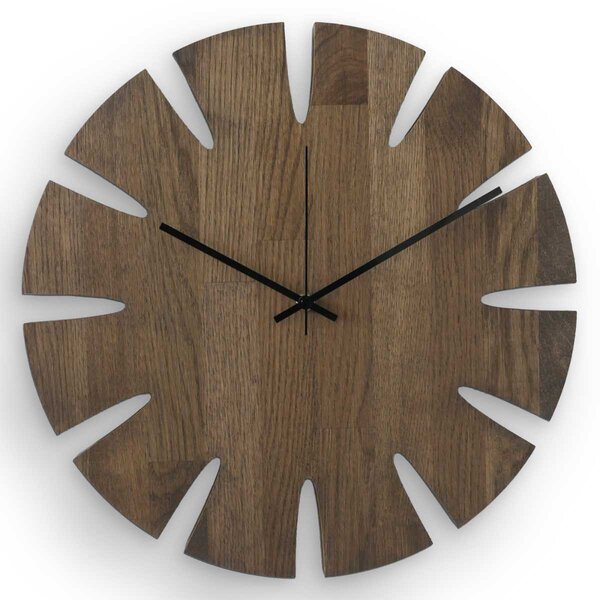 Elegantní nástěnné hodiny - GAMAOU: Černá barva RAL 9005 30 cm 4634-107914 MAS014-TERA-BLACK-30