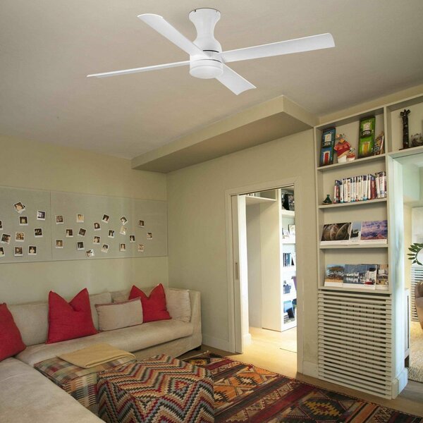 FRASER M LED, bílá, stropní ventilátor - FARO