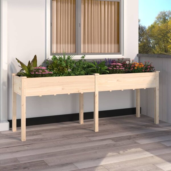 Truhlík s vložkou 203 x 53 x 76 cm masivní jedlové dřevo