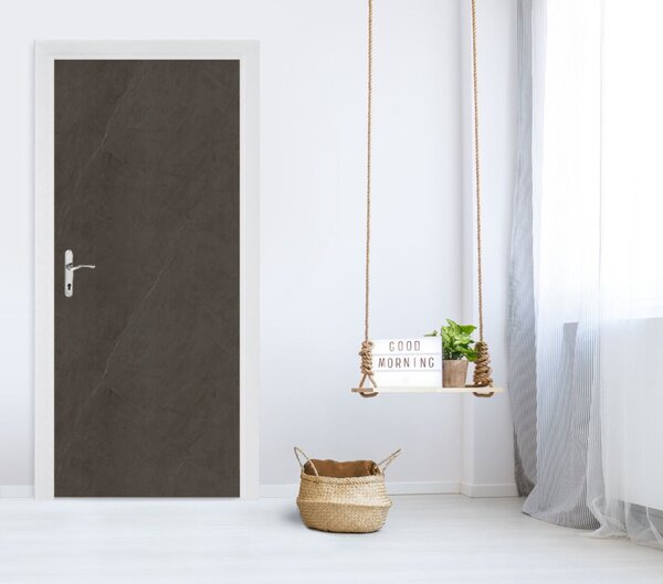 DIMEX | Samolepicí fólie na dveře 99-6300 | šíře 90 cm | MRAMOR ČERNÝ