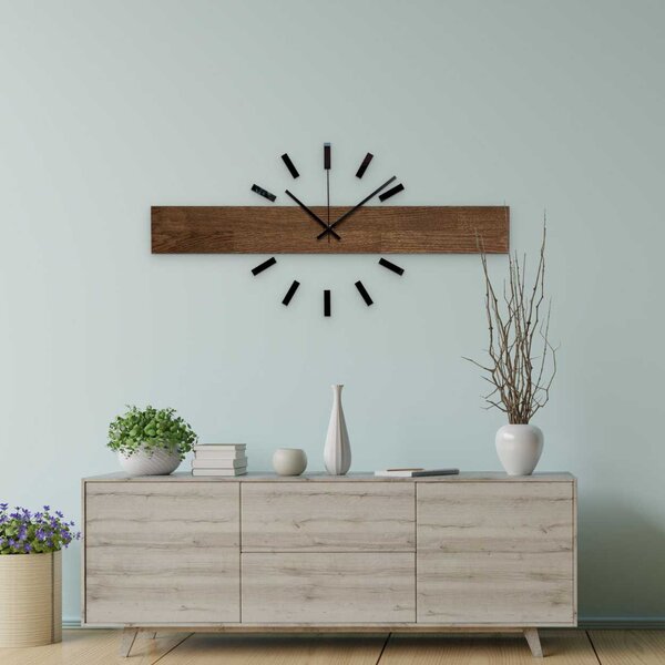 Nadčasové nástěnné hodiny s originálním designem - DRAKARYS: Stříbrné ručičky 60 cm 4639-109270 MAS021-3073- SILVER-60