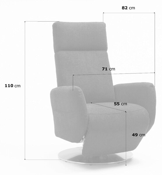 RELAXAČNÍ KŘESLO, kůže, bílá Sit & More - Online Only křesla & taburety, Online Only