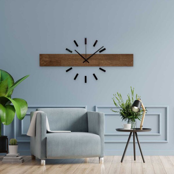 Nadčasové nástěnné hodiny s originálním designem - DRAKARYS: Stříbrné ručičky 60 cm 4639-109270 MAS021-3073- SILVER-60