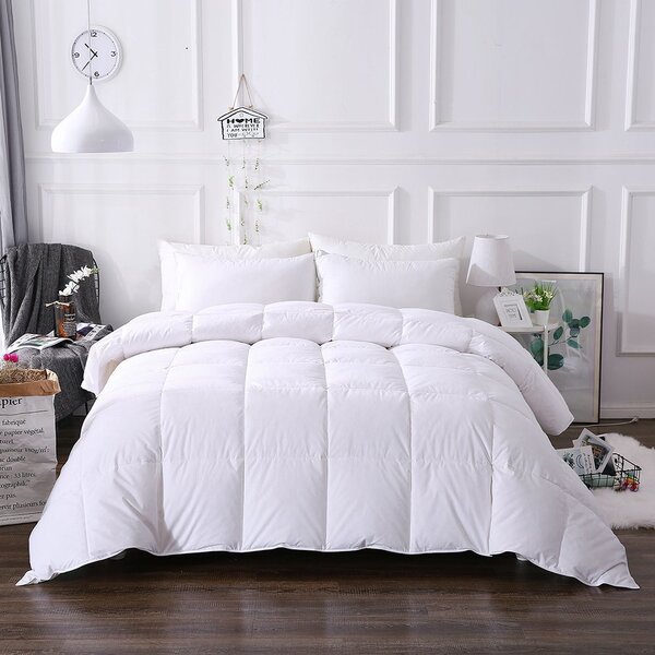 Francouzský MAXI set DELUXE 2x péřový polštář, 1x péřová přikrývka, 2x péřový polštářek: Bílá 2x 70x90cm, 1x 200x220cm, 2x 40x40cm