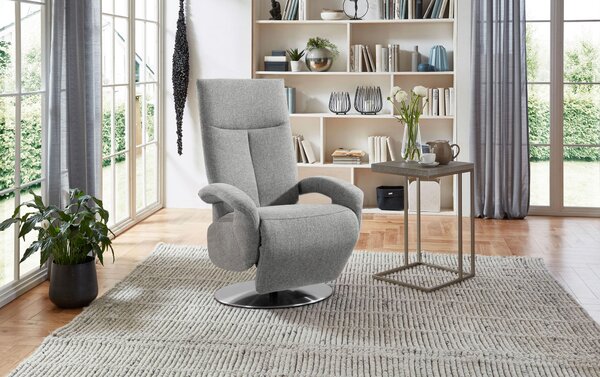 RELAXAČNÍ KŘESLO, textil, světle šedá Sit & More - Online Only křesla & taburety, Online Only