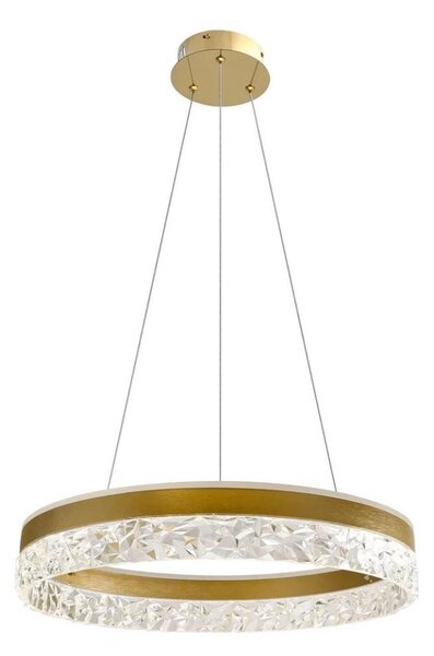 LED Lustr na lanku FROZI LED/32W/230V pr. 50 cm zlatá