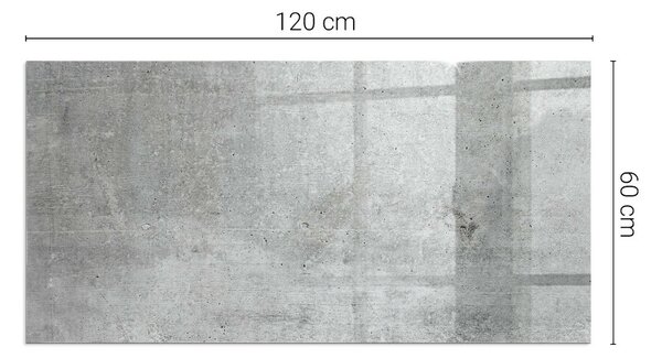 Obdélníkové sklo pod krbová kamna Vzorek surového betonu ppkprntp-00019323