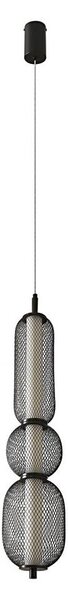 LED Lustr na lanku PUMA LED/15W/230V pr. 14 cm černá