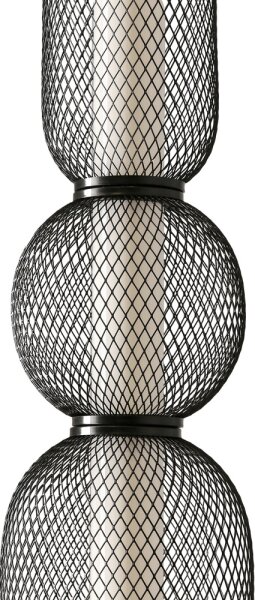 LED Lustr na lanku PUMA LED/15W/230V pr. 14 cm černá