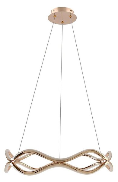 LED Lustr na lanku VAVE LED/28W/230V rose gold