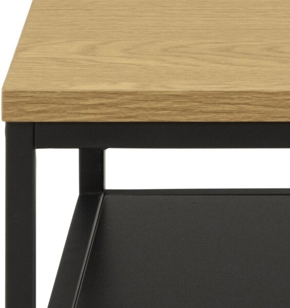 Konferenční stolek CORA 55x55 cm dub/černá