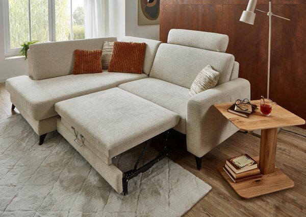 ROHOVÁ SEDAČKA, textil, béžová Valnatura - Sedací soupravy