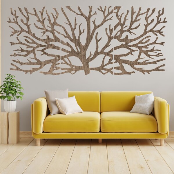 Třídílný obraz na zeď větve moderní větve stromu | DRNDO: HDF - Javor 50 x20 cm 4678-110927 HDF0502-akcia20