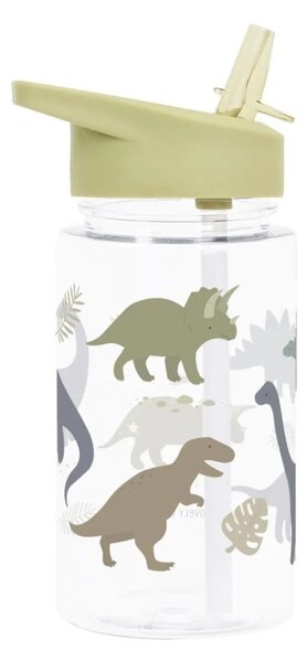 Dětská lahev s brčkem Dinosaurus 450 ml