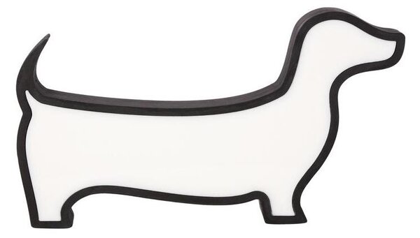 LED Dětská stolní lampa DOG LED/12W/230V černá