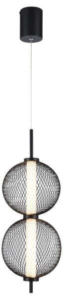 LED Lustr na lanku PUMA LED/10W/230V pr. 14 cm černá