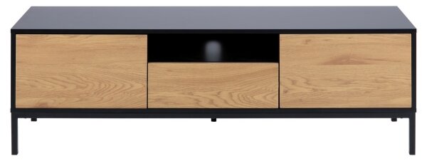 TV stolek SARON 140x40 cm dub/černá