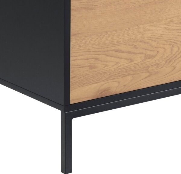 TV stolek SARON 140x40 cm dub/černá