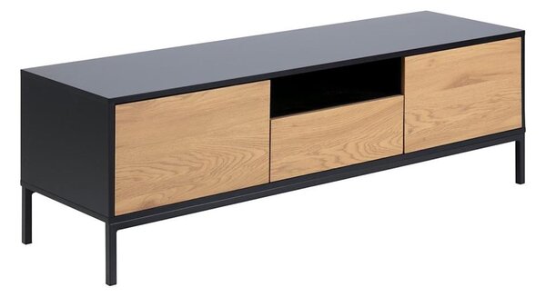 TV stolek SARON 140x40 cm dub/černá