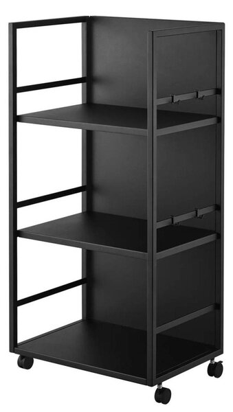 Černý kovový pojízdný regál 42x84,5x32 cm Tower – YAMAZAKI
