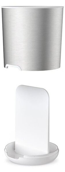 Kelímek na zubní kartáčky z nerezové oceli ve stříbrné barvě Duo Steel – Joseph Joseph