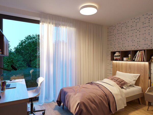 Led2 Stropní LED svítidlo RINGO II 80 P/N, 80+12W Barva: Černá, Stmívání, řízení: 3000K/4000K TRIAC (lze použít i bez stmívání)