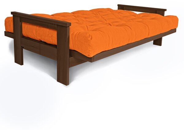 MarLiving Rozkládací pohovka MEXICO 03 210 cm z masivu/oranžová