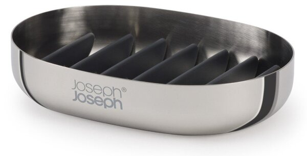 Mýdlenka z nerezové oceli v leskle stříbrné barvě EasyStore Luxe – Joseph Joseph