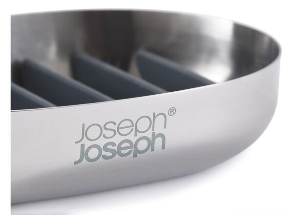 Mýdlenka z nerezové oceli v leskle stříbrné barvě EasyStore Luxe – Joseph Joseph
